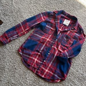 Red and blue flannel